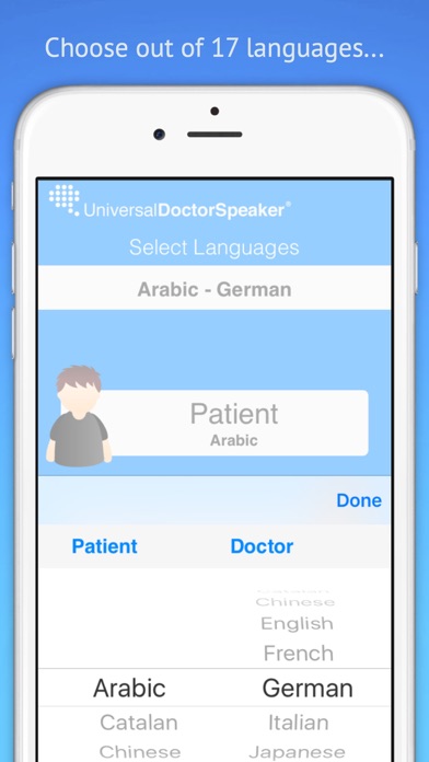 Universal Doctor Speaker: Traductor médico con audio